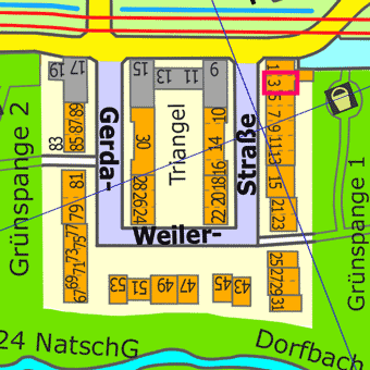 Lage Gerda-Weiler-Stra&szlig;e