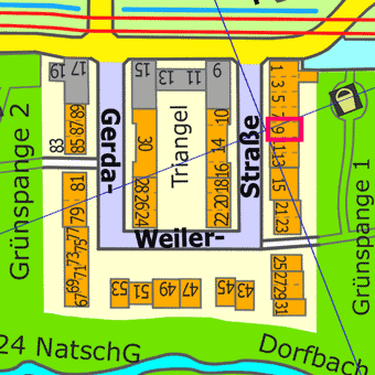 Lage Gerda-Weiler-Stra&szlig;e