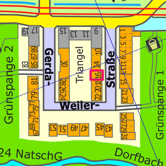 Lage Gerda-Weiler-Stra&szlig;e