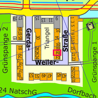 Lage Gerda-Weiler-Stra&szlig;e