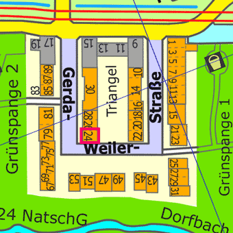 Lage Gerda-Weiler-Stra&szlig;e