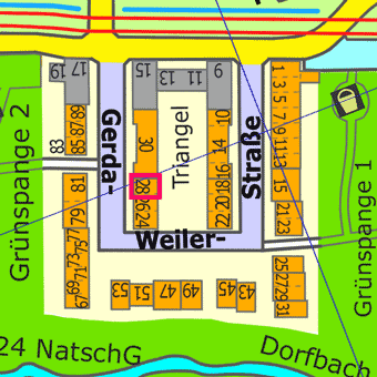Lage Gerda-Weiler-Stra&szlig;e
