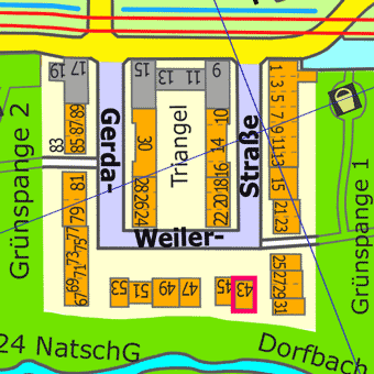 Lage Gerda-Weiler-Stra&szlig;e