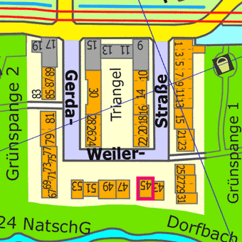 Lage Gerda-Weiler-Stra&szlig;e