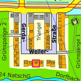 Lage Gerda-Weiler-Stra&szlig;e