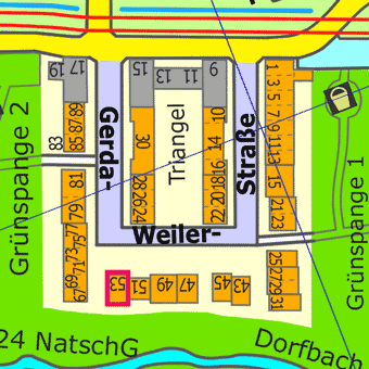 Lage Gerda-Weiler-Stra&szlig;e
