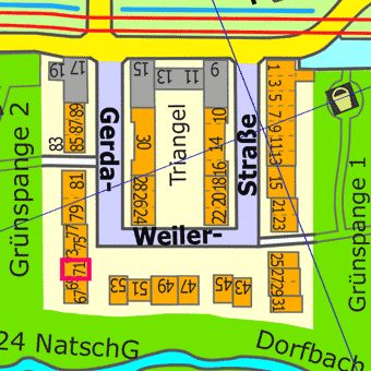 Lage Gerda-Weiler-Stra&szlig;e