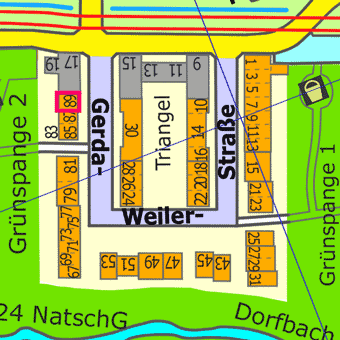 Lage Gerda-Weiler-Stra&szlig;e