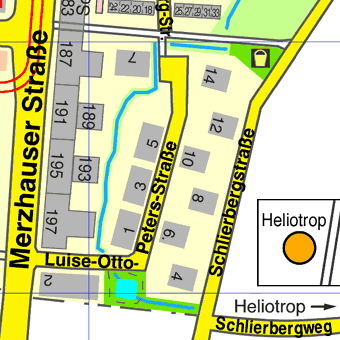 Lage Luise-Otto-Peters-Stra&szlig;e