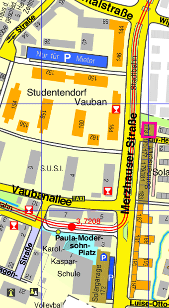 Lage Merzhauser-Straße