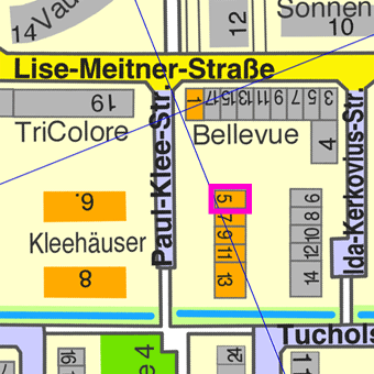 Lage Paul-Klee-Stra&szlig;e