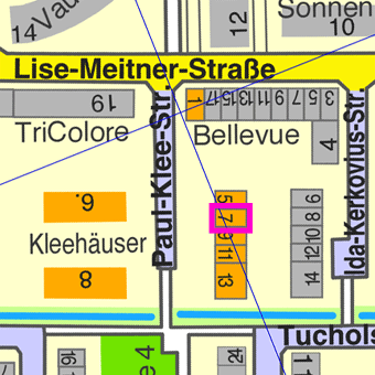 Lage Paul-Klee-Stra&szlig;e