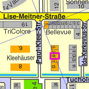 Lage Paul-Klee-Stra&szlig;e