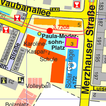 Lage Paula-Modersohn-Platz