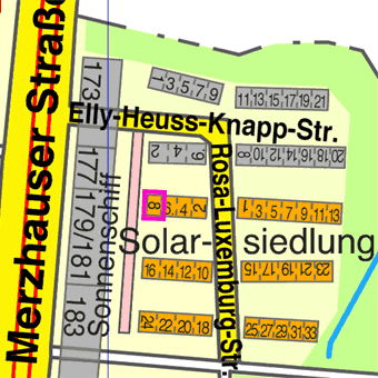 Lage Rosa-Luxemburg-Stra&szlig;e