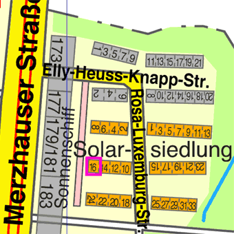 Lage Rosa-Luxemburg-Stra&szlig;e