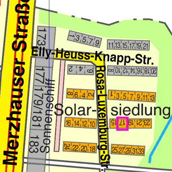 Lage Rosa-Luxemburg-Stra&szlig;e