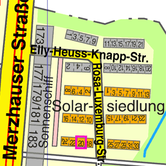 Lage Rosa-Luxemburg-Stra&szlig;e