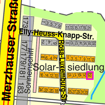 Lage Rosa-Luxemburg-Stra&szlig;e