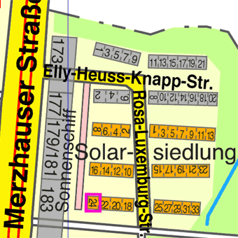 Lage Rosa-Luxemburg-Stra&szlig;e