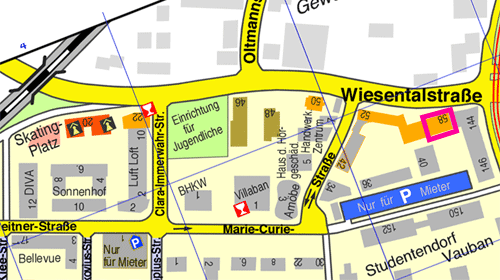 Lage Wiesental-Straße